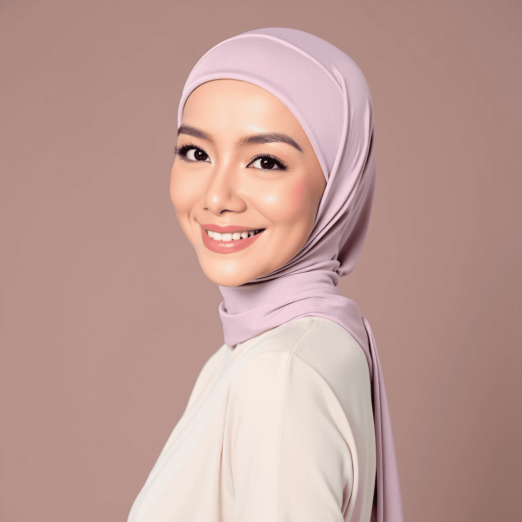 Professional hijab headshot for company directory