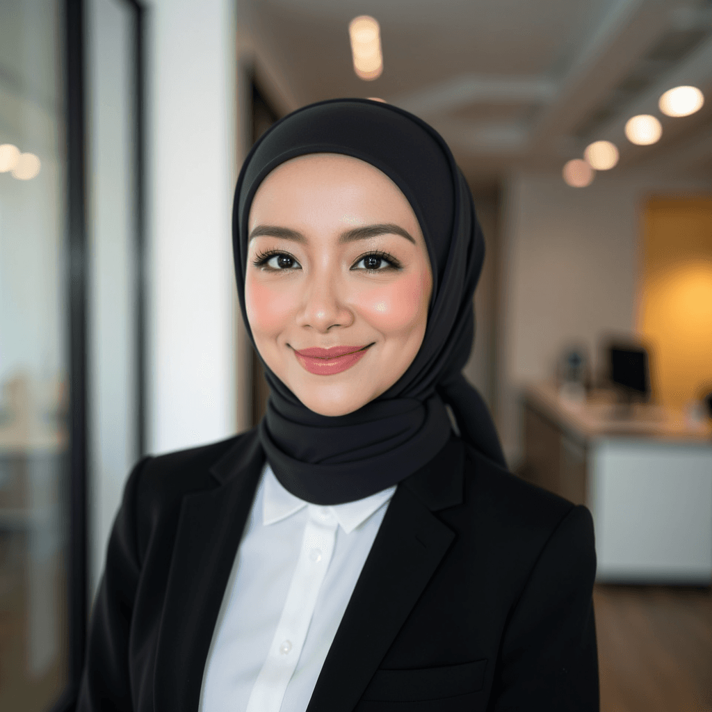 Hijab headshot suitable for corporate team page