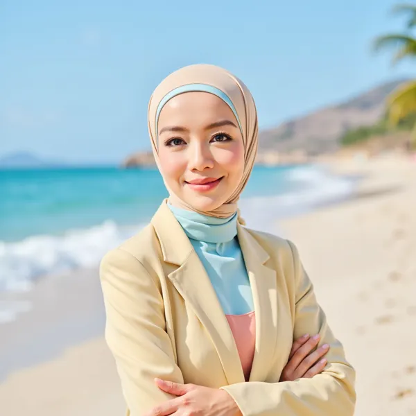 AI hijab headshot style 5