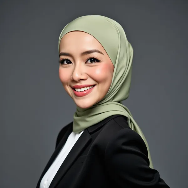 AI hijab headshot style 6