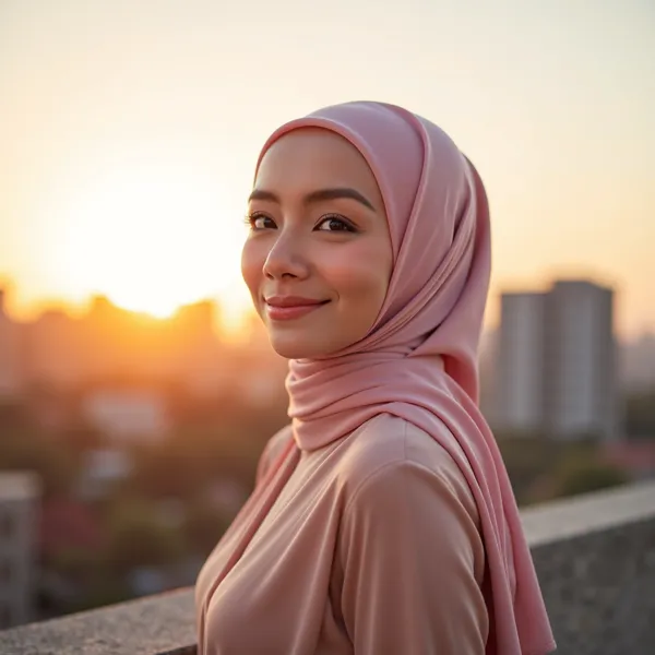 AI hijab headshot style 7