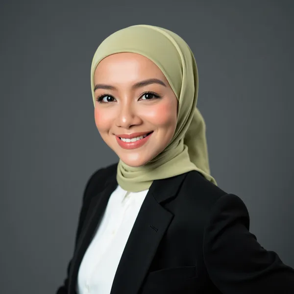 AI hijab headshot style 11