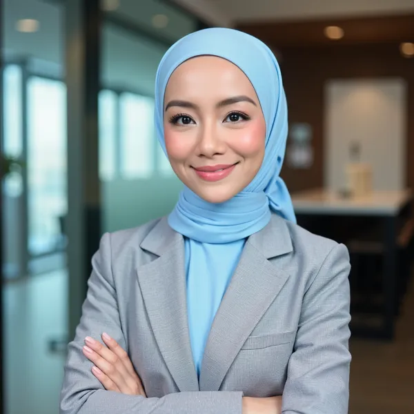 AI hijab headshot style 3