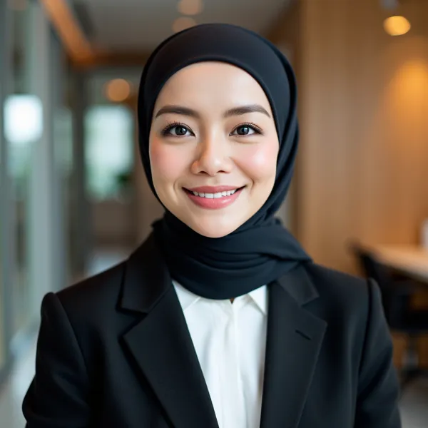 AI hijab headshot style 4